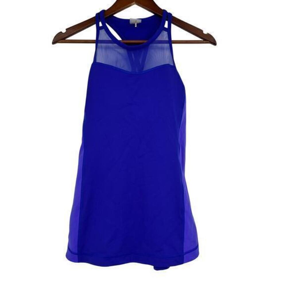 Calia by Carrie Underwood blue Built in Bra Racerback Athletic Tank Top sz small